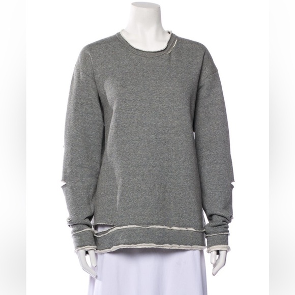 Alala distressed gray pullover sweatshirt - Picture 8 of 9